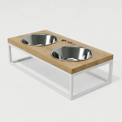 Hollky Base M — миски на підставці для середніх собак та великих котів (2 × 0,95 л) - фото 9