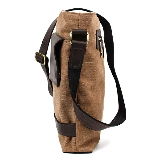 Чоловіча шкіряна сумка через плече TARWA 27х31х8 см sum0026667 - фото 6