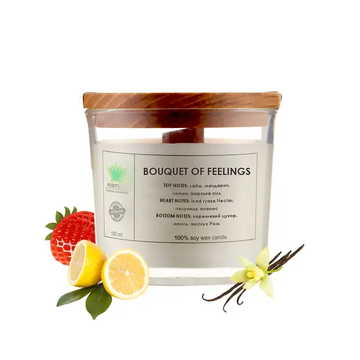 Аромасвічка Bouquet of feelings S PURITY 60 г - фото 1