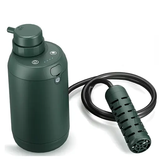 Електронний автоматичний портативний фільтр для води туристичний похідний BKLES BK-2000, зелений