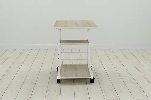 Стіл приставний Ferrum-decor Адан 62x40x60 метал Білий ДСП Дуб Сонома 16мм (FRD-102494) - фото 3