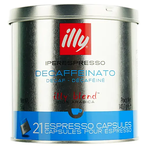 Кава мелена Illy IperEspresso Decaffeinated Espresso без кофеїну 21 капсула 130.2 г