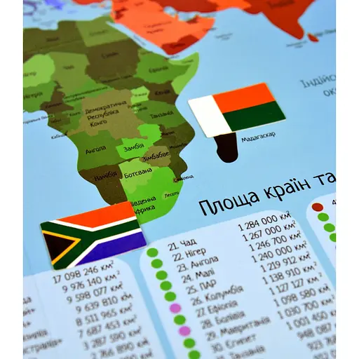 Гра з багаторазовими наклейками "Прапори" Умняшка KP-011 - фото 6