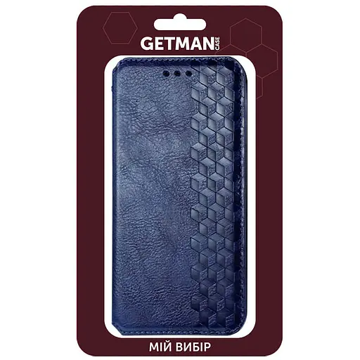 Кожаный чехол-книга Getman Cubic (PU) для ZTE Blade v2020 Синий - фото 6