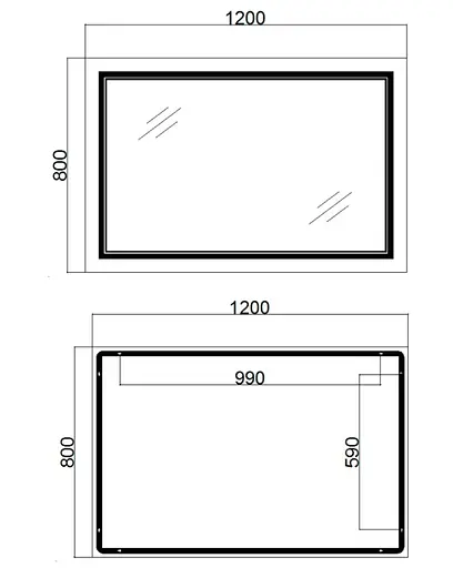 Зеркало Qtap Cardinal с LED-подсветкой Touch QT0478C12080 - фото 13