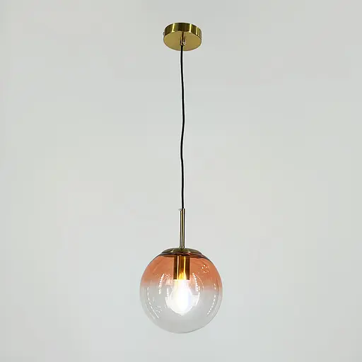 Підвіс зі скляним плафоном з градієнтом рожевого Ø 20 см | Арт. AA 321-200 PK | Line F - фото 1