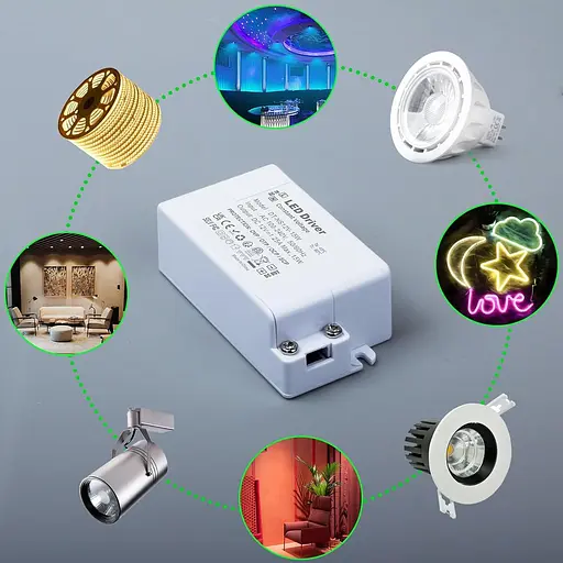 Світлодіодний драйвер REYLAX 12 В 15 Вт 1,25 А, блок живлення для світлодіодів, трансформатор 240 В змінного струму в 12 В - фото 6