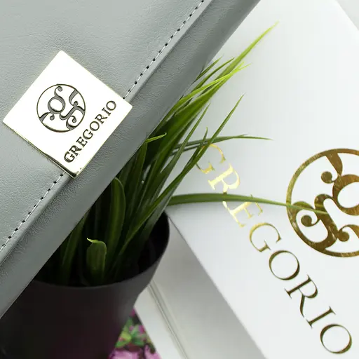 Кошелек женский кожаный Gregorio GS-100 классический серый - фото 8