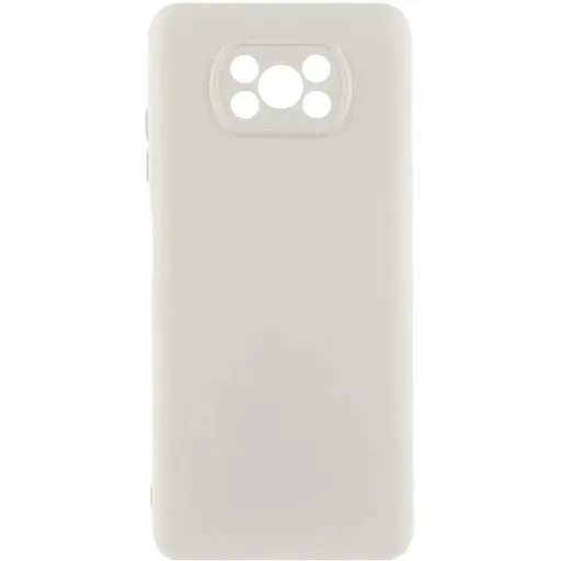 Чохол Silicone Cover Lakshmi Full Camera (AAA) для Xiaomi Poco X3 NFC / Poco X3 Pro Білий / White