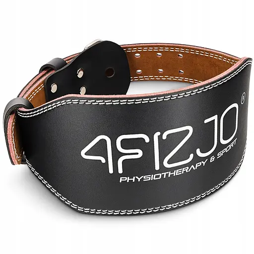 Пояс для тяжелой атлетики 4FIZJO кожаный Size M Black (P-5905973404303) - фото 1