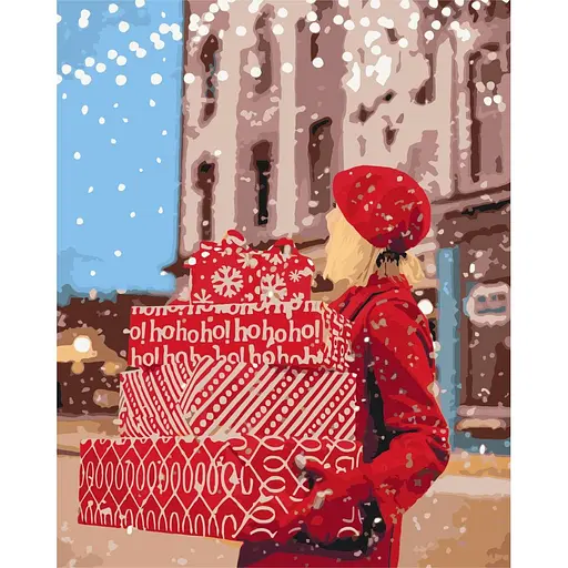 Картина по номерам Новогоднее настроение Brushme 40x50 см разноцветная 000221021 - фото 1