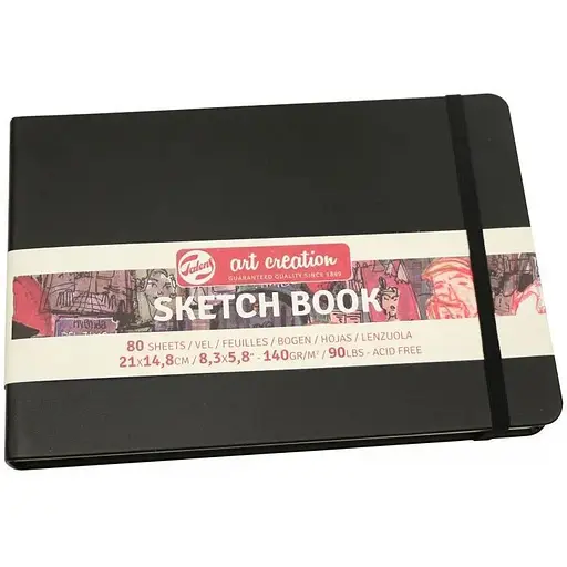 Блокнот для графики Royal Talens Art Creation А5 (14.8х21 см) 140г/м 80л черный - фото 1