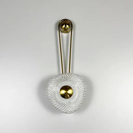 Вишукане декоративне латунне бра з імітацією квітки Арт. W 075 AB Line F - фото 7