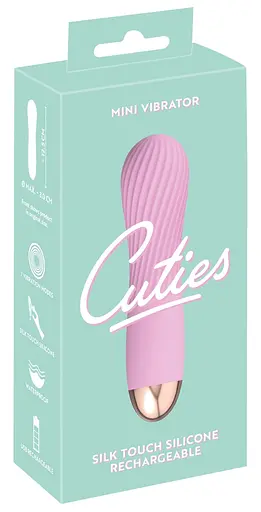 Міні-вібратор Cuties 12.5 см рожевий - фото 6