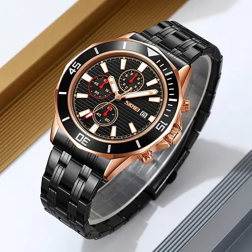 Наручные часы мужские 9335RGBK Rose Gold-Black Skmei acs0030900 - фото 4