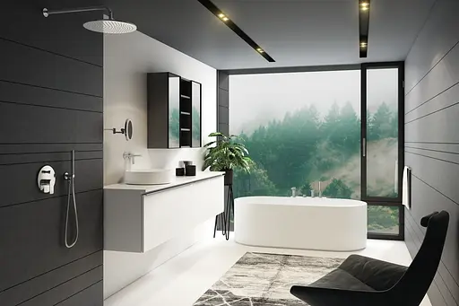 Душова система Kohlman Proxima 20 chrome + BOX прихованого монтажу QW220PR20, Хром - фото 4