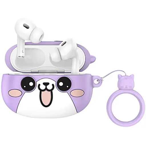 Навушники бездротові Hoco TWS EW48 вакуумні фіолетовий cat