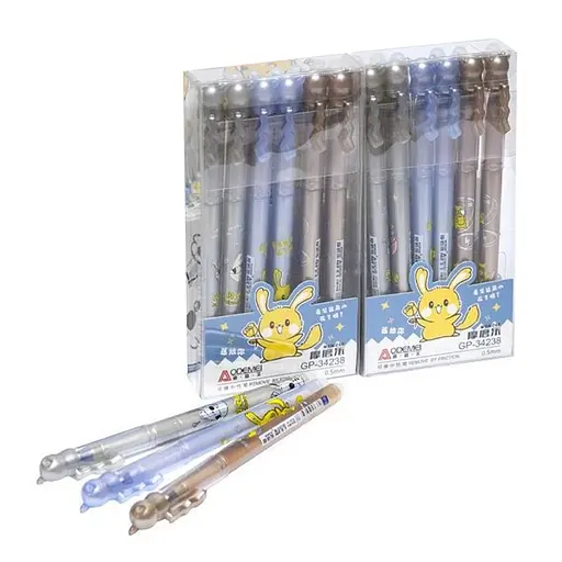 Ручка пишет-стирает 34238 синяя, упаковка 12 шт