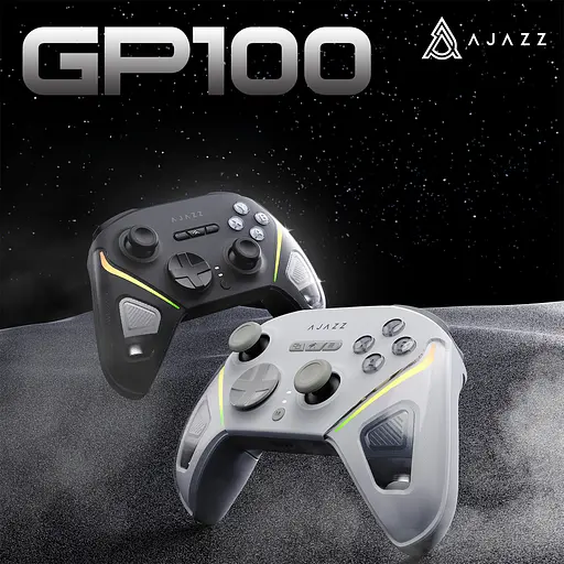 Беспроводной геймпад Ajazz GP100S RGB с зарядной станцией черный (GP100S-B) - фото 17