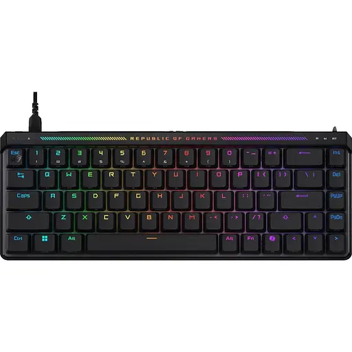 Клавіатура ASUS ROG Falchion Ace HFX 68key Magnetic Switches USB-A EN/UK RGB Black (90MP03VE-BKMA00) - фото 1