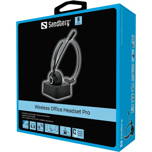Гарнітура Sandberg Bluetooth Office Headset Pro Mono Black - фото 2