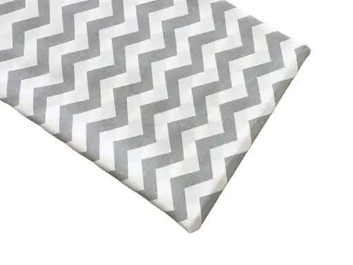 Хлопковая пеленка Moontime 100х80см "Зигзаг серый" - фото 1