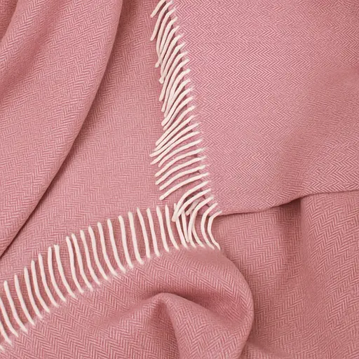 Плед Love You 100% вовна 140х200 см рожевий (6063) - фото 2