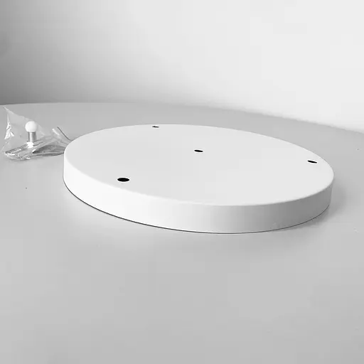 Круглое потолочное основание в белом цвете на 3 подвеса 30х3 см | Line F | Арт. BASE 3 WT - фото 2