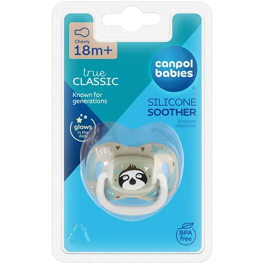 Пустушка Canpol babies Exotic Animals силіконова кругла 18+ міс. лінивець (34/935_leni) - фото 3