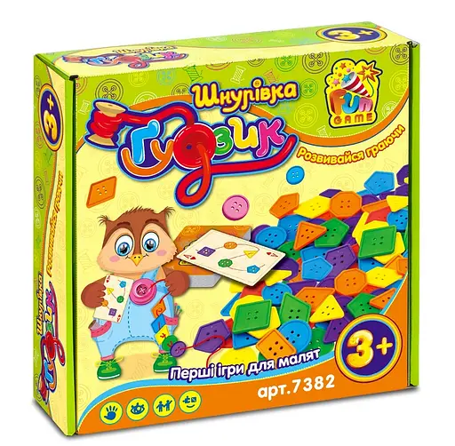 Гра - шнурівка "Ґудзик" 7382 FUN GAME (6945717431188) - фото 1
