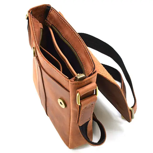 Чоловіча шкіряна сумка через плече LIMARY 22х18х5 см sum0025906 - фото 2