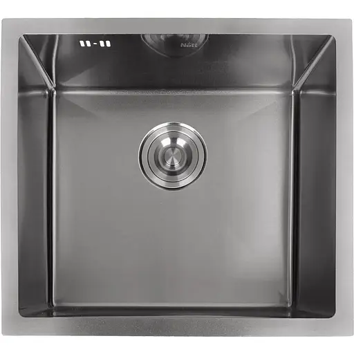 Черная мойка для кухни Nett NВ-5045 из нержавейки 50 см под столешницу.