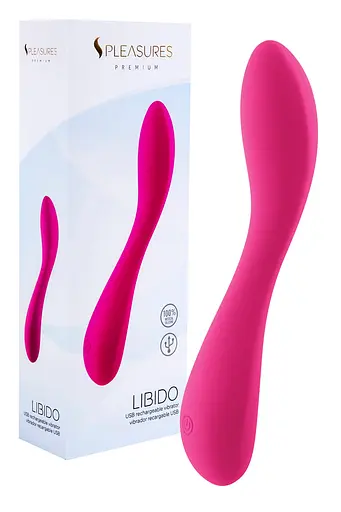 Вібратор Pleasures Premium Libido 19.5 см рожевий - фото 4