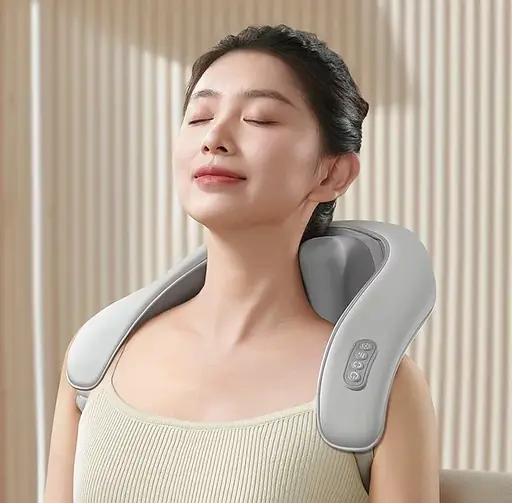 Массажер роликовый для шеи и плеч HJ188 (Серый) - фото 4