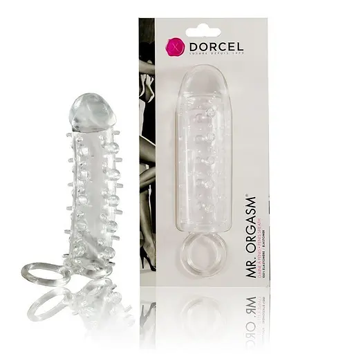 Насадка на член Dorcel Mr. Orgasm с кольцом для мошонки ультрастимулирующий рельеф - фото 4