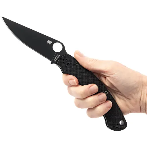 Нож Spyderco Military 2 Black Blade - фото 5