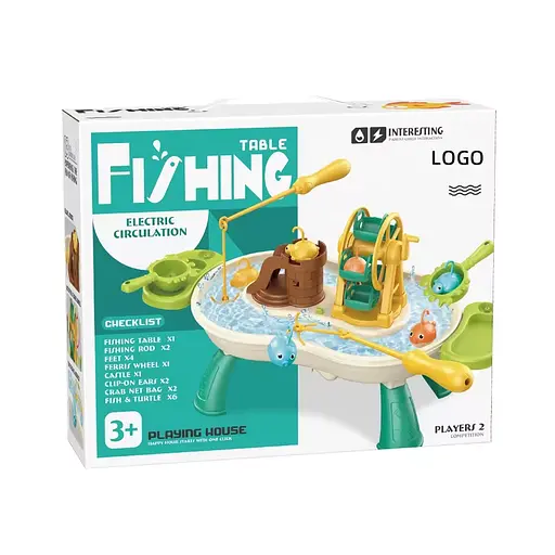 Риболовля, платформа-столик, циркуляція води, рибки, вудки, QY9995 - фото 4