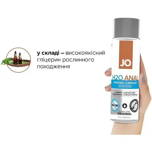 Анальна змазка System JO Anal H2O - Original (240 мл) - фото 4