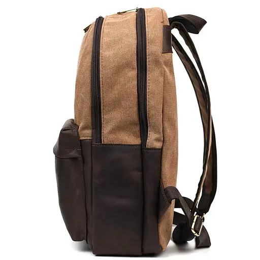 Кожаный мужской рюкзак TARWA 40х31х13 см nsa0001344 - фото 4