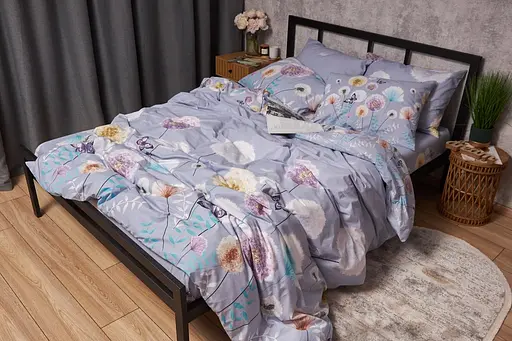 Комплект постільної білизни Moon&Star Бязь Gold Люкс Dandelion Dreams полуторний євро 160х220 наволочки 2х40х60 - фото 4