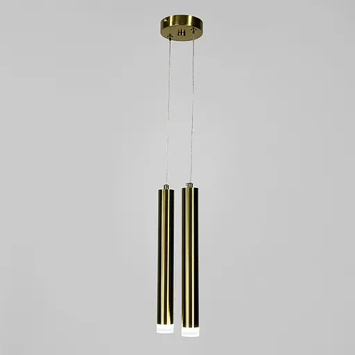 Подвійний підвіс у латунному корпусі 32х3,5 см | Арт. A075/2 AB | Line F - фото 4