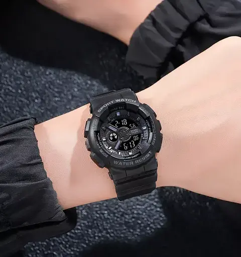 Чоловічий спортивний годинник Skmei 1828 (Чорний) - фото 8