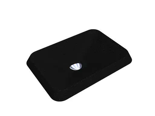 Умивальник Miraggio Albena mirastone black 0000374, Чорний матовий - фото 2