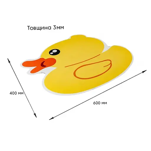 Коврик влагопоглощающий Wall Sticker 40х60х3 мм Уточка SW-00002561 - фото 2
