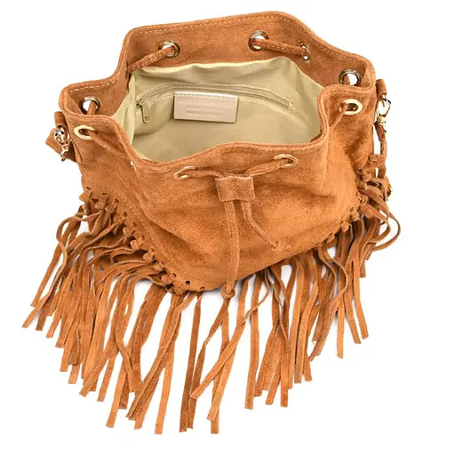 Женская замшевая сумка на плечо Firenze 25х26х13 см sum0028543 - фото 5