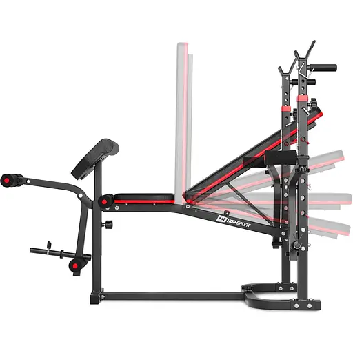 Набір Hop-Sport Strong 179кг з лавкою HS-1065 - фото 5