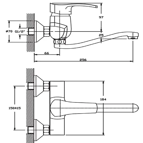Змішувач для кухні Haiba FOCUS 005 (HB0118) - фото 2