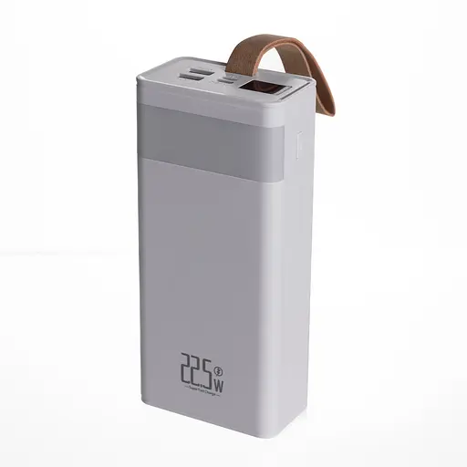 Повербанк 30000 mAh с быстрой зарядкой и фонариком 22.5 Вт powerbank зарядка для телефона гаджетов Белый ZoroxHP-N50 - фото 1