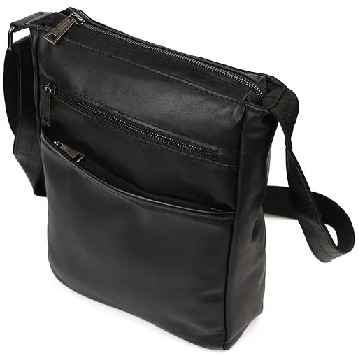 Чоловіча сумка А4 через плече із натуральної шкіри TARWA 33х26х8 см sum0028170 - фото 6