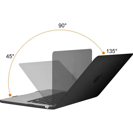 Пластиковая накладка (верх и низ) Hardshell Case для Apple MacBook Air 15.3" M2 A2941 2023 Matte Black [98200] - фото 3